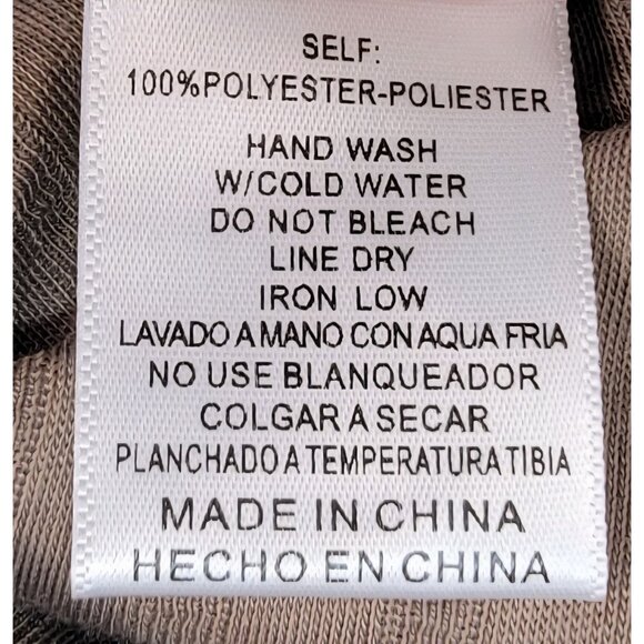 Listicle Hooded Lounge Pajama Set Mocha Draw String Straight Leg Womens Lg New - Picture 8 of 15